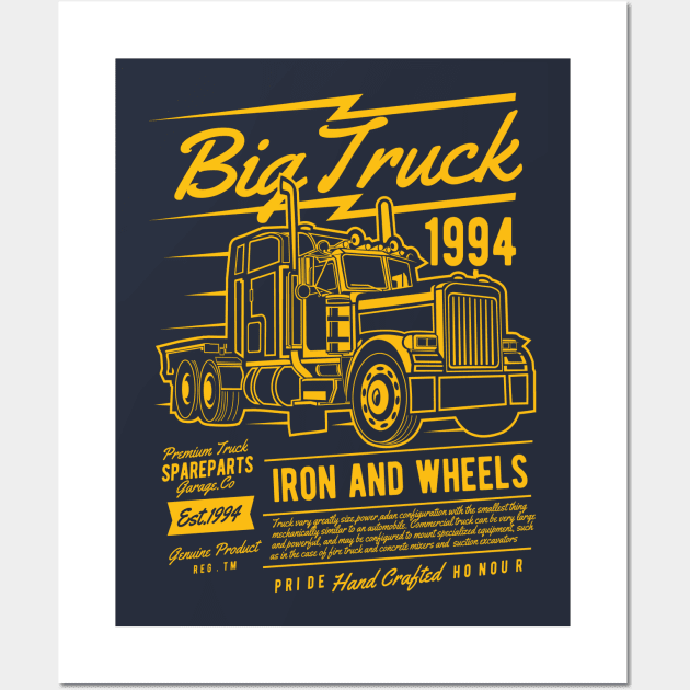 Big Truck Wall Art by CRD Branding